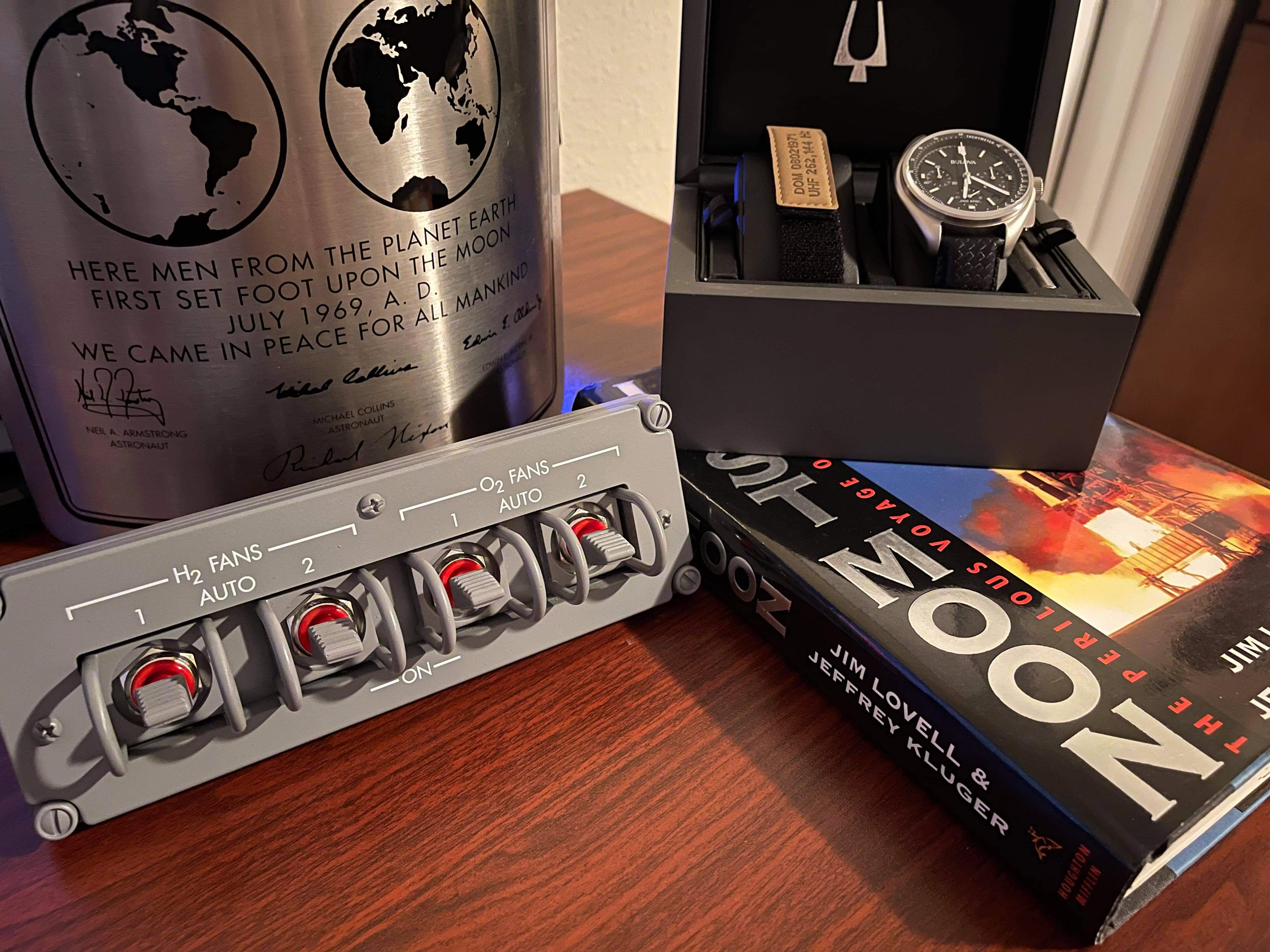 APOLLO13 COMMAND MODULE H2/O2 FANS QUAD SWITCH PANEL - Image 8