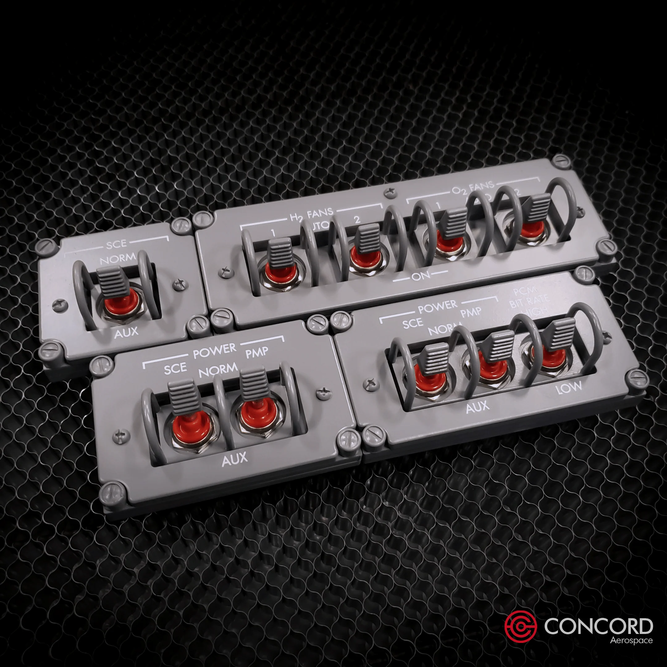APOLLO COMMAND MODULE DUAL SWITCH PANEL - SCE to AUX - Image 13