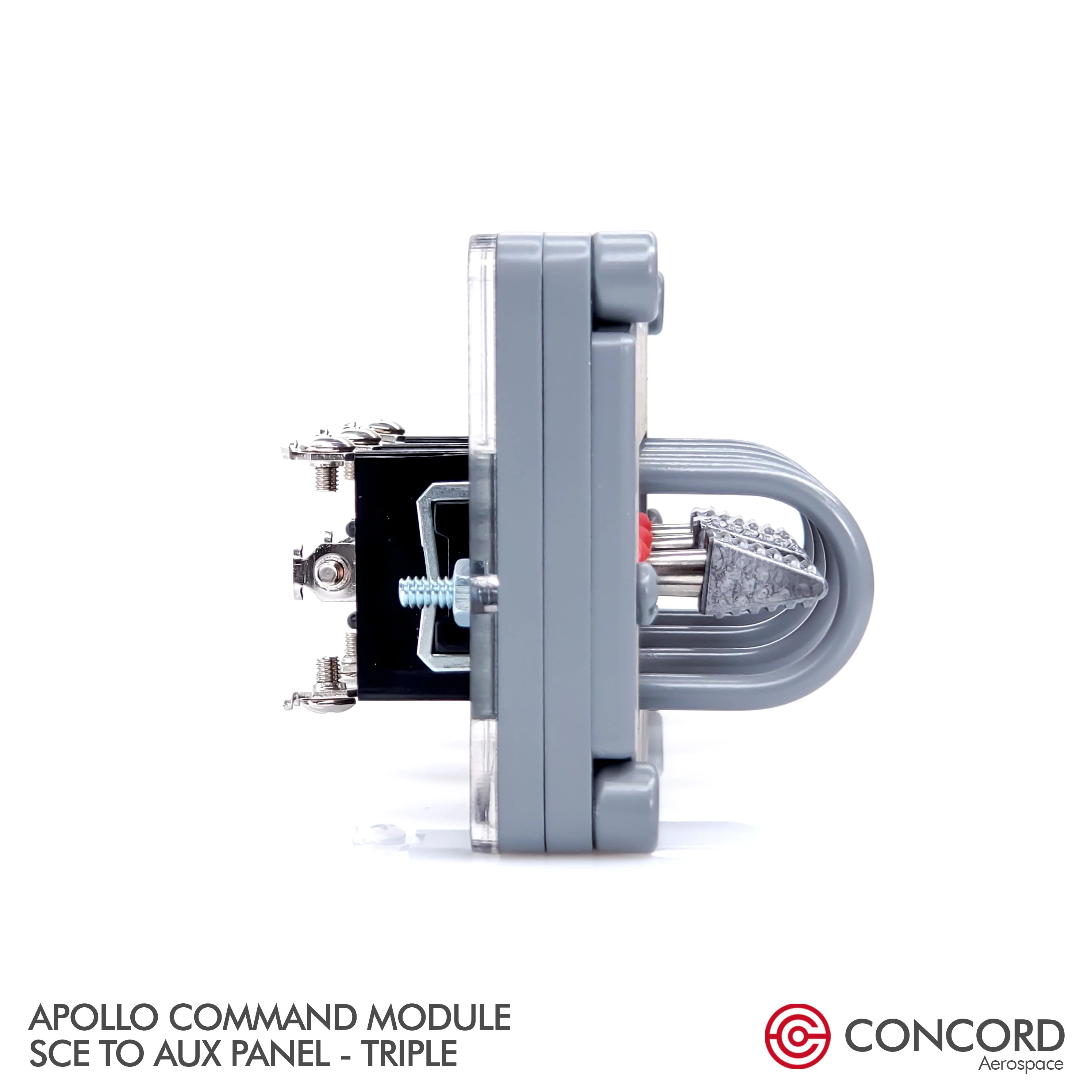 APOLLO COMMAND MODULE TRIPLE SWITCH PANEL - SCE to AUX - Image 13