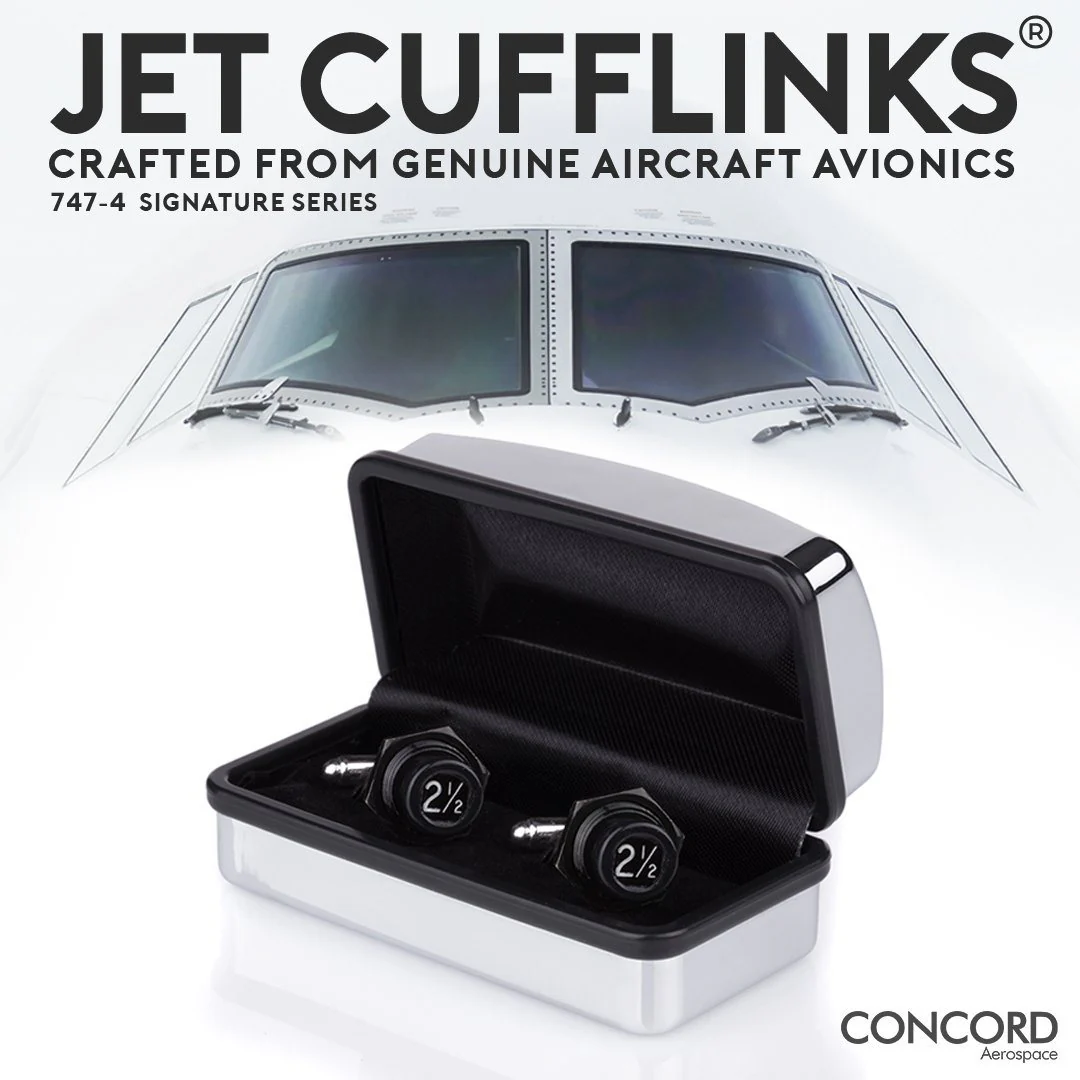 JET CUFFLINKS - CRAFTED FROM THE MIGHTY BOEING 747 - Image 7