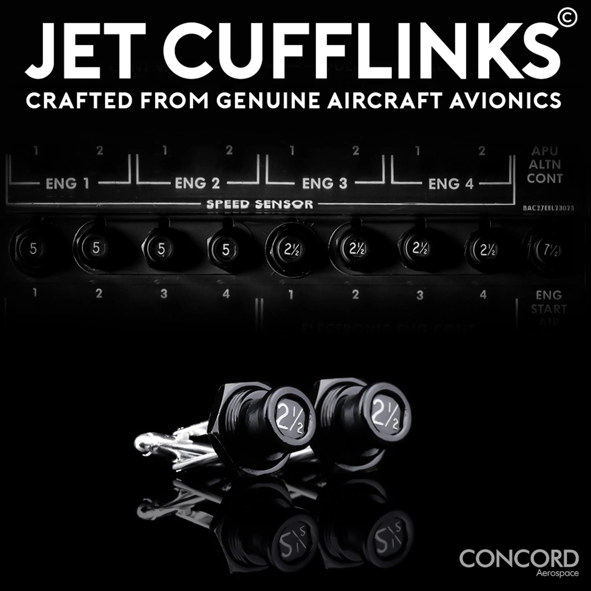 JET CUFFLINKS - CRAFTED FROM THE MIGHTY BOEING 747 - Image 9