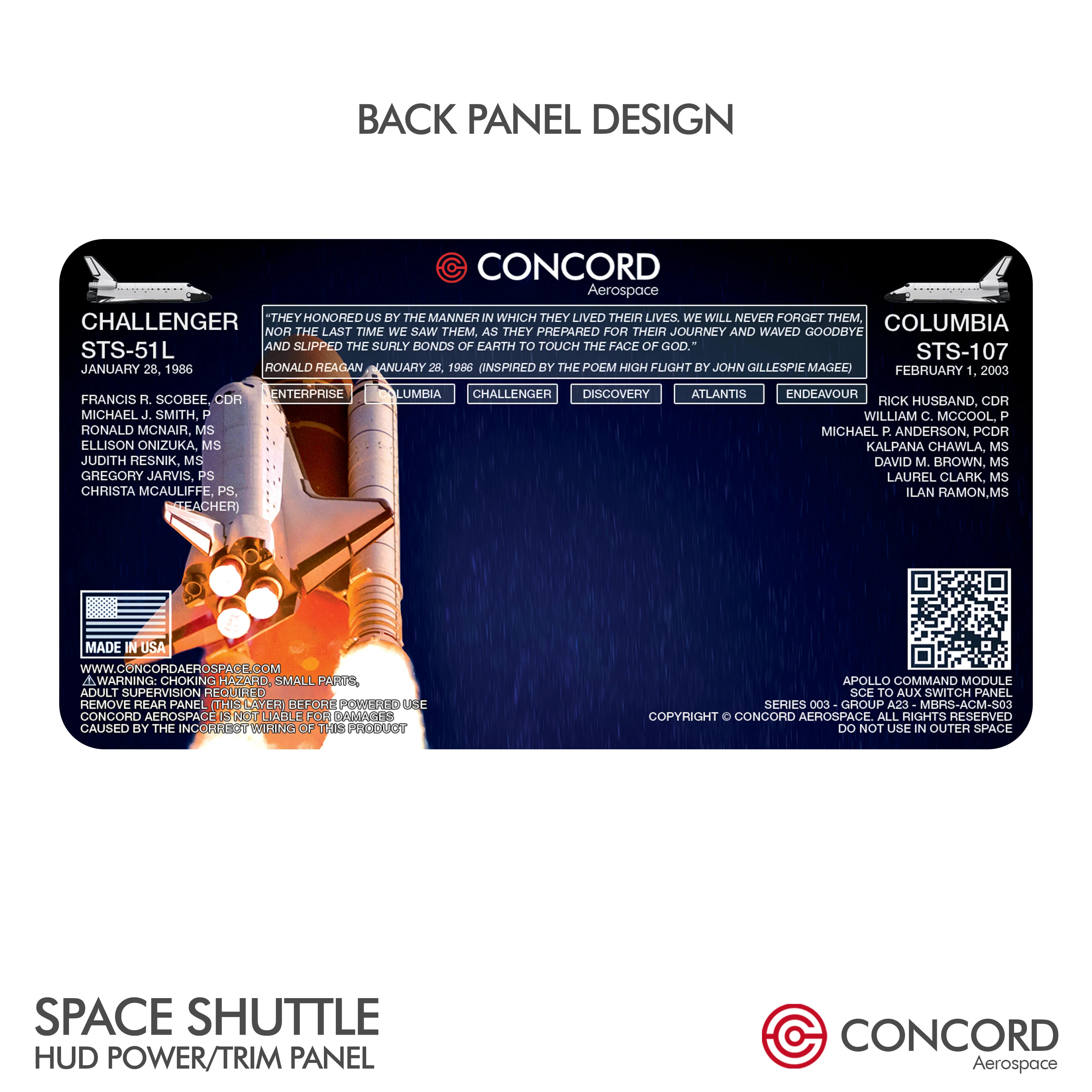 SPACE SHUTTLE FLIGHTDECK PANEL - HUD POWER / TRIM - Image 10