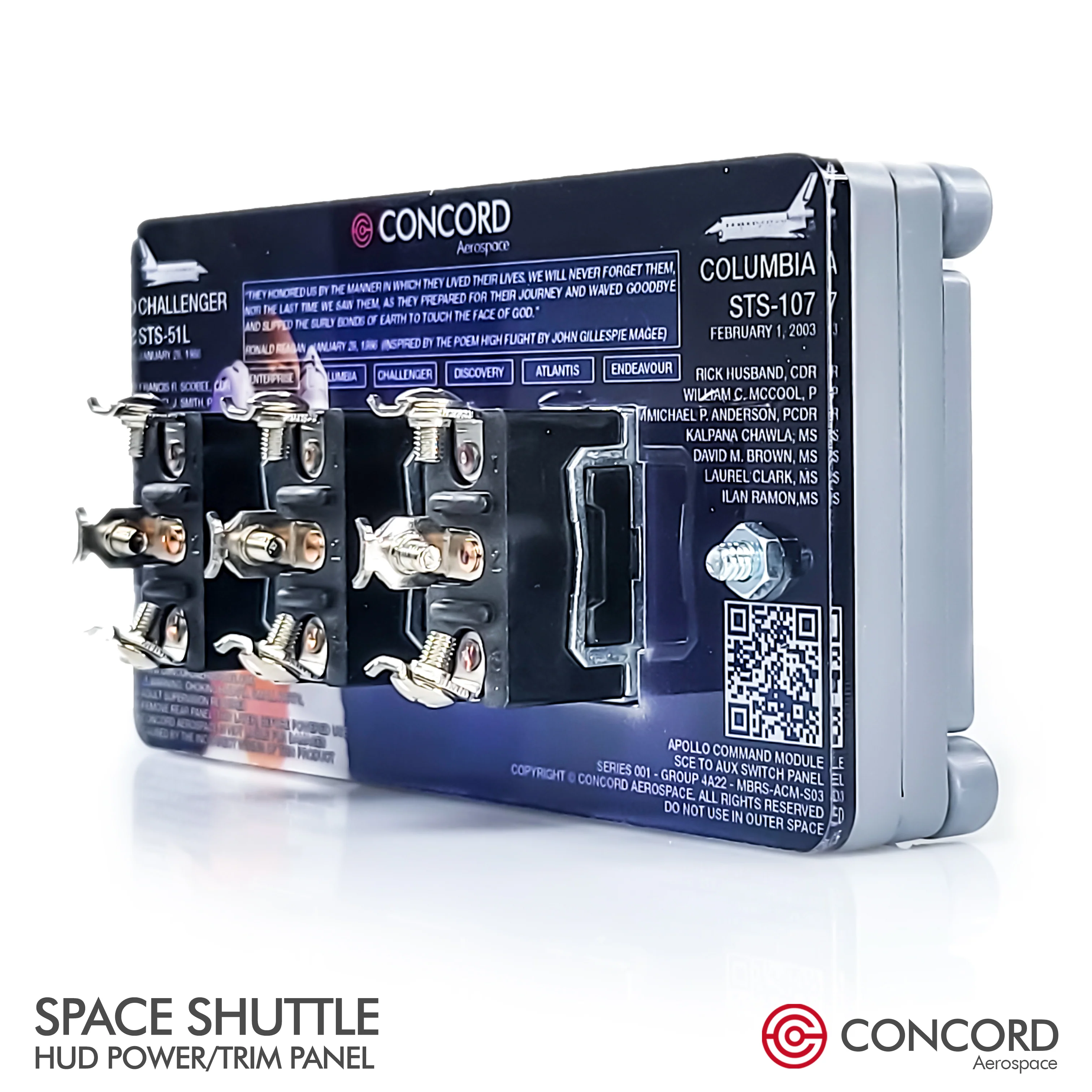 SPACE SHUTTLE FLIGHTDECK PANEL - HUD POWER / TRIM - Image 11